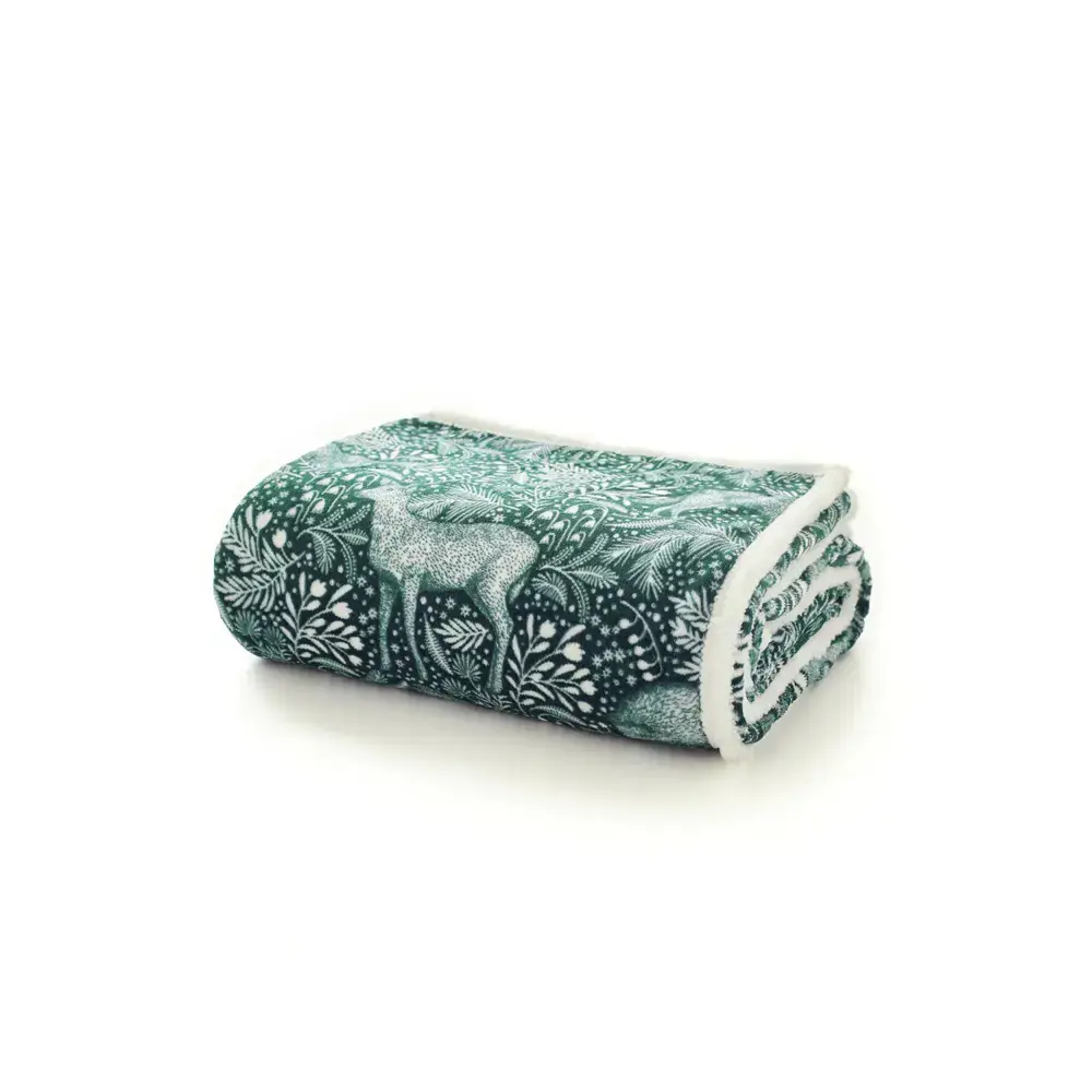 Deyongs Woodland Folk Sherpa Throw